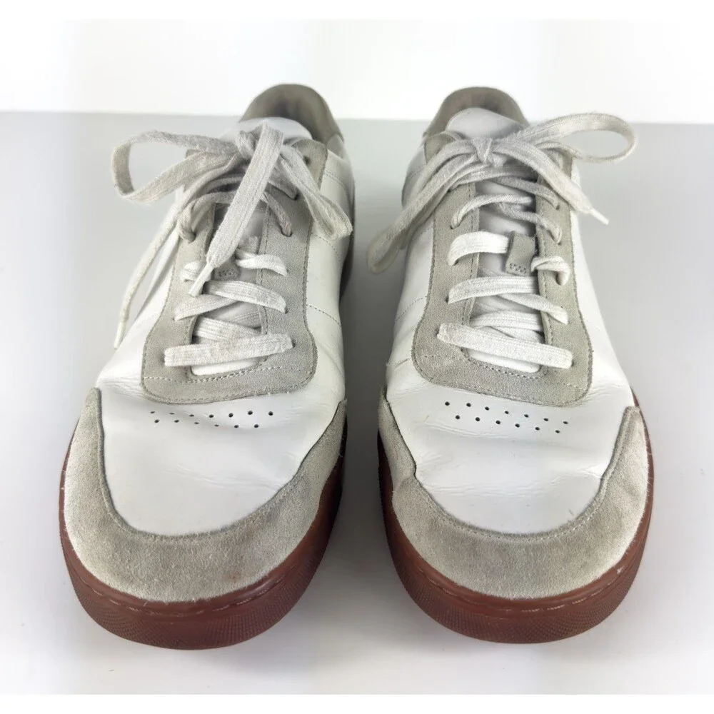 Vince Noel White Men's Lace-up Low Top Leather Sneakers US 11.5